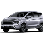 Mitsubishi Xpander putih untuk layanan sewa mobil Bandung dengan driver profesional dari Adam Tour & Travel
