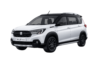 Suzuki XL7 putih dari Adam Tour & Travel untuk layanan sewa mobil dengan supir di Bandung