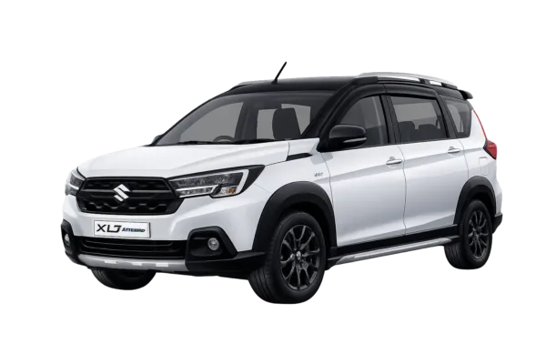 Suzuki XL7 putih dari Adam Tour & Travel untuk layanan sewa mobil dengan supir di Bandung
