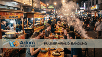 Destinasi kuliner viral di Bandung - hunting street food malam bersama Adam Tour & Travel